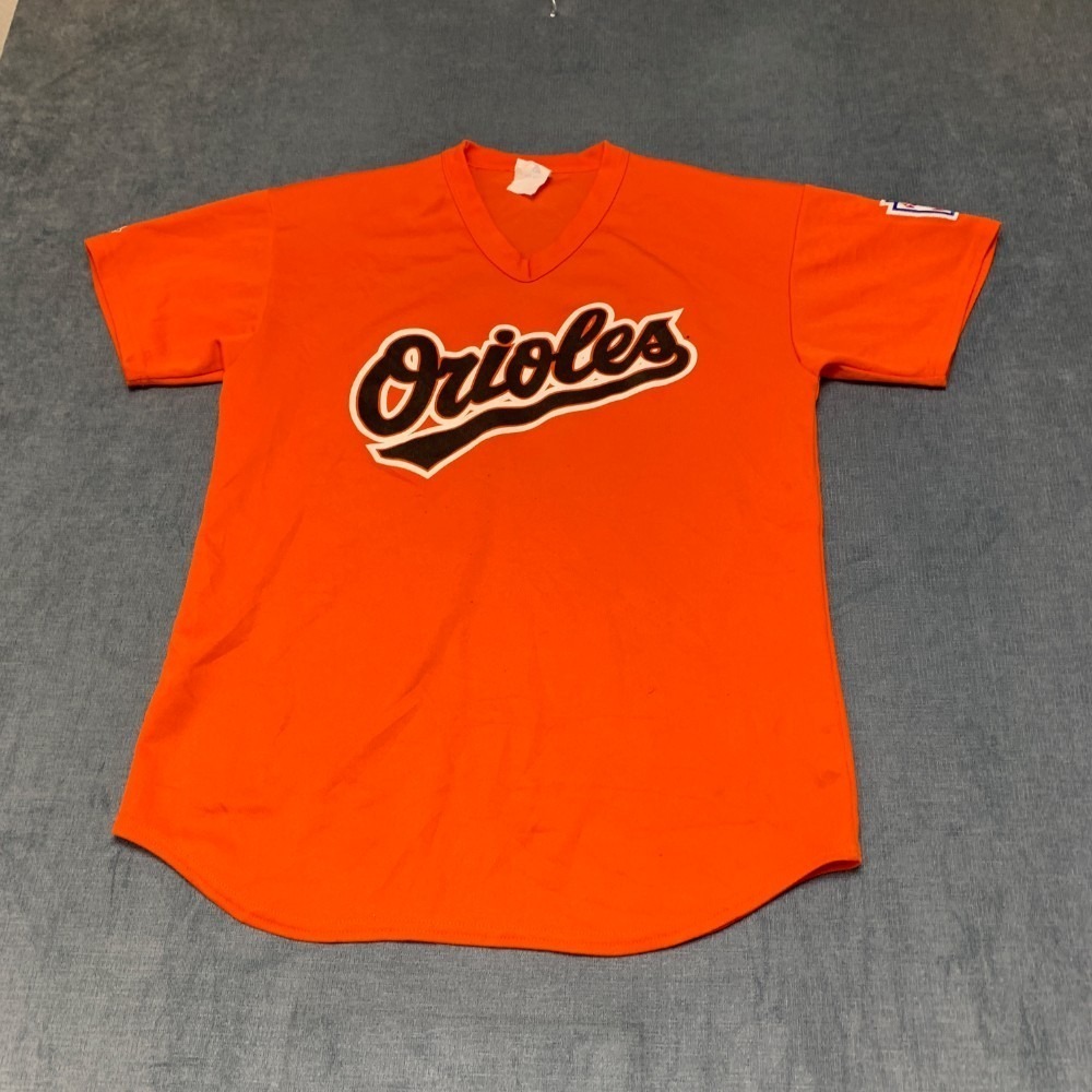 Majestic Baltimore Orioles #13 Baseball T Shirt Mens Orange V Neck Round Hem